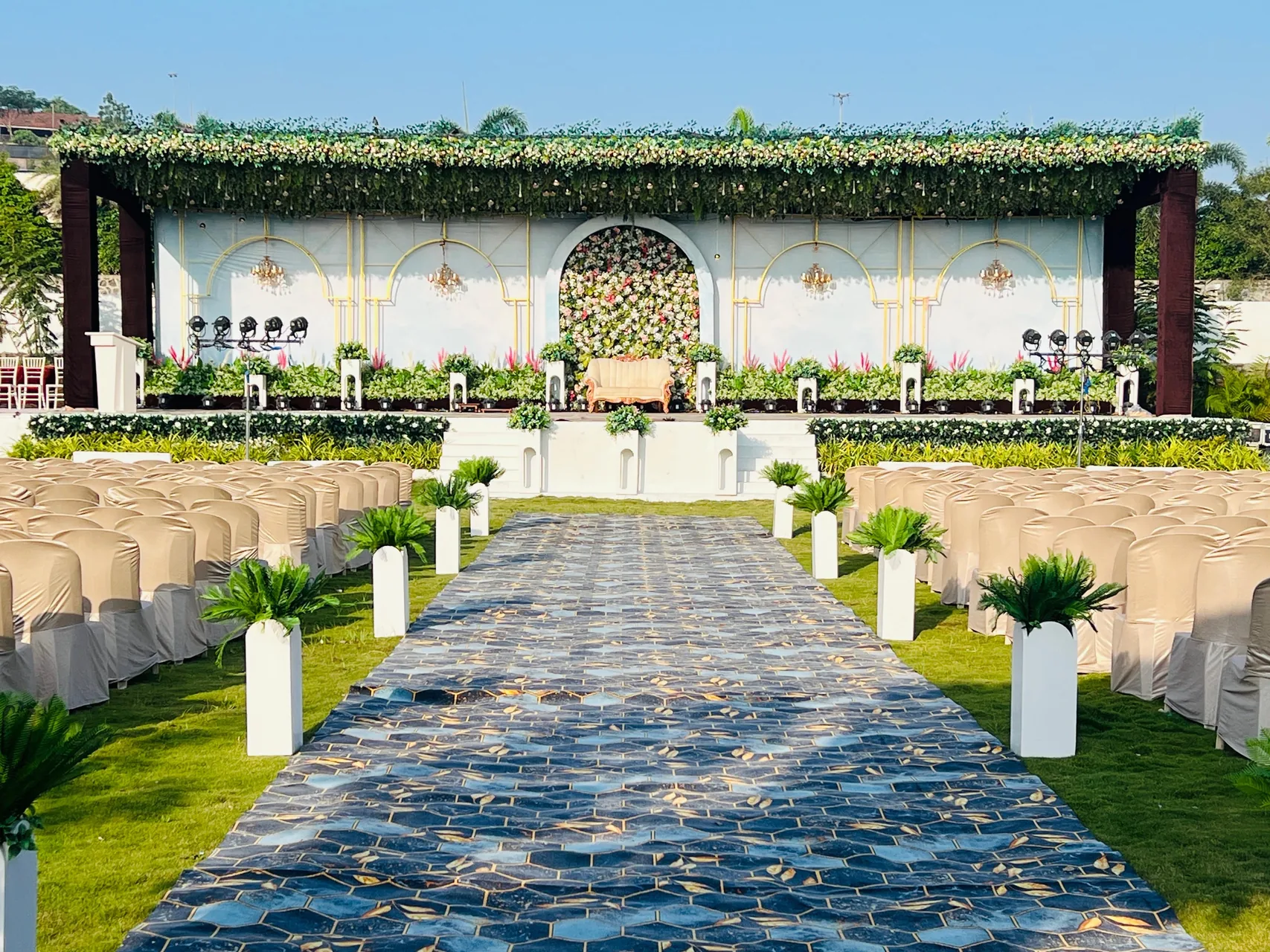 Palace wedding celebration